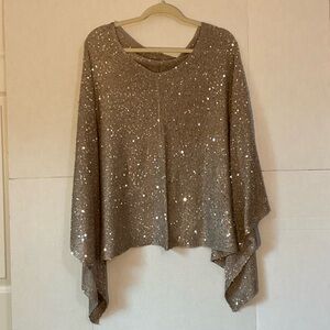 Alfani Gold Sequin Knit Wrap